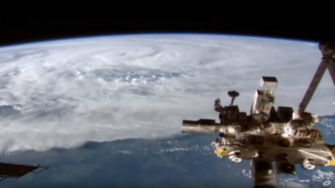 Cyclone Debbie as seen from space.
