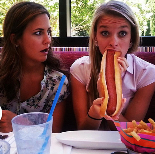 Good thing it wasn't a foot-long.