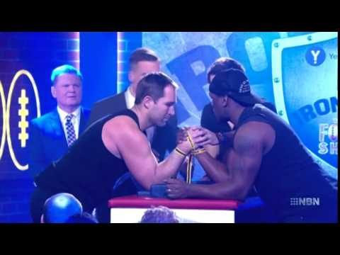 Bloke Snaps His Arm In The Iron Arm Wrestle Competition