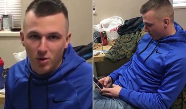 Marine Sets Up Elaborate Trap And Catches Girlfriend Cheating