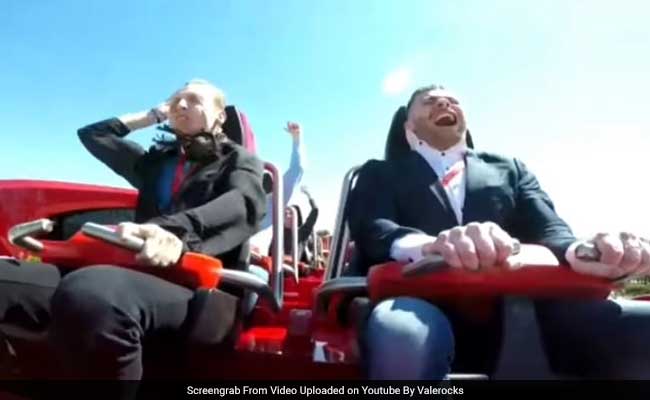 Man Gets Hit In The Throat With A F*cken Pidgeon While Riding A Roller Coaster!