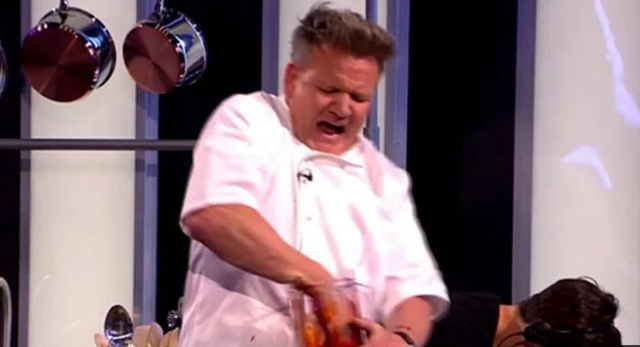 Gordon Ramsay “Severs Hand” In Front Of Live TV Audience