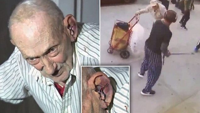 Douchebag of the Century Attacks 91 Year Old Man, Bystanders Respond
