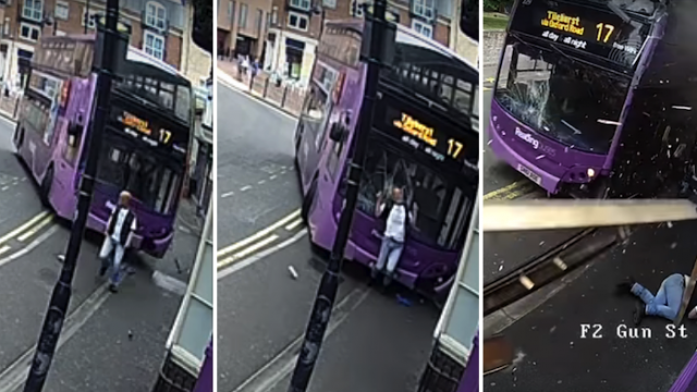 Bus Hits Man At Full Speed, He Gets Straight Up And Walks Into A Pub
