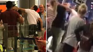 Airport Staff Punches EasyJet Passenger Holding Baby