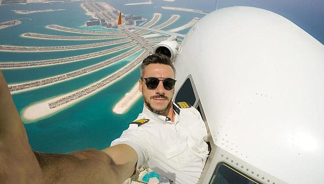PICS: Pilot Creates Photos of Himself Cruising With The Windows Down
