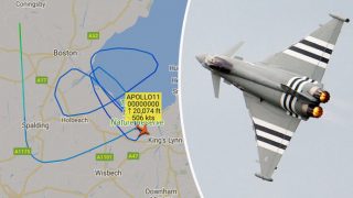 Fighter Pilot Draws Massive 56 Kilometre D*ck In The Sky