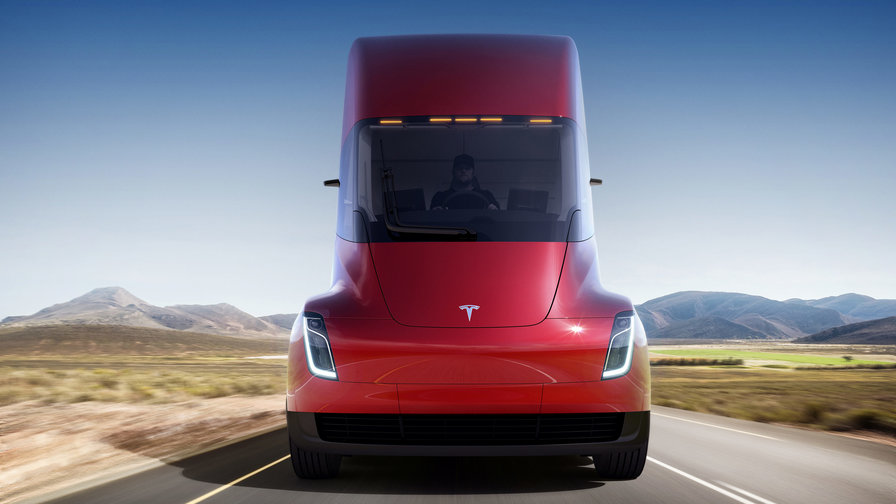 Elon Musk and Tesla Unveil Slick New Electric Semi-Truck