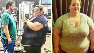Couple Celebrates Losing Over 190kg With Romantic Gym Snapshot