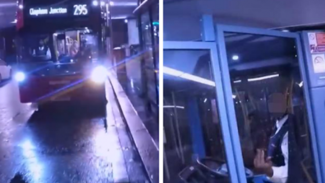 Driver Traps Fuming Motorcyclist Inside Double-Decker Bus After Road Rage Incident