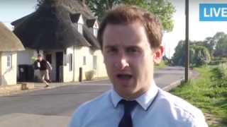 Teen carrying suspicious plant caught in Live TV report outside cannabis farm