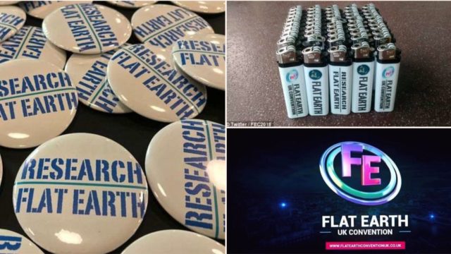 Conspiracy theorists discuss their “proof” at Britain’s first ever Flat Earth convention