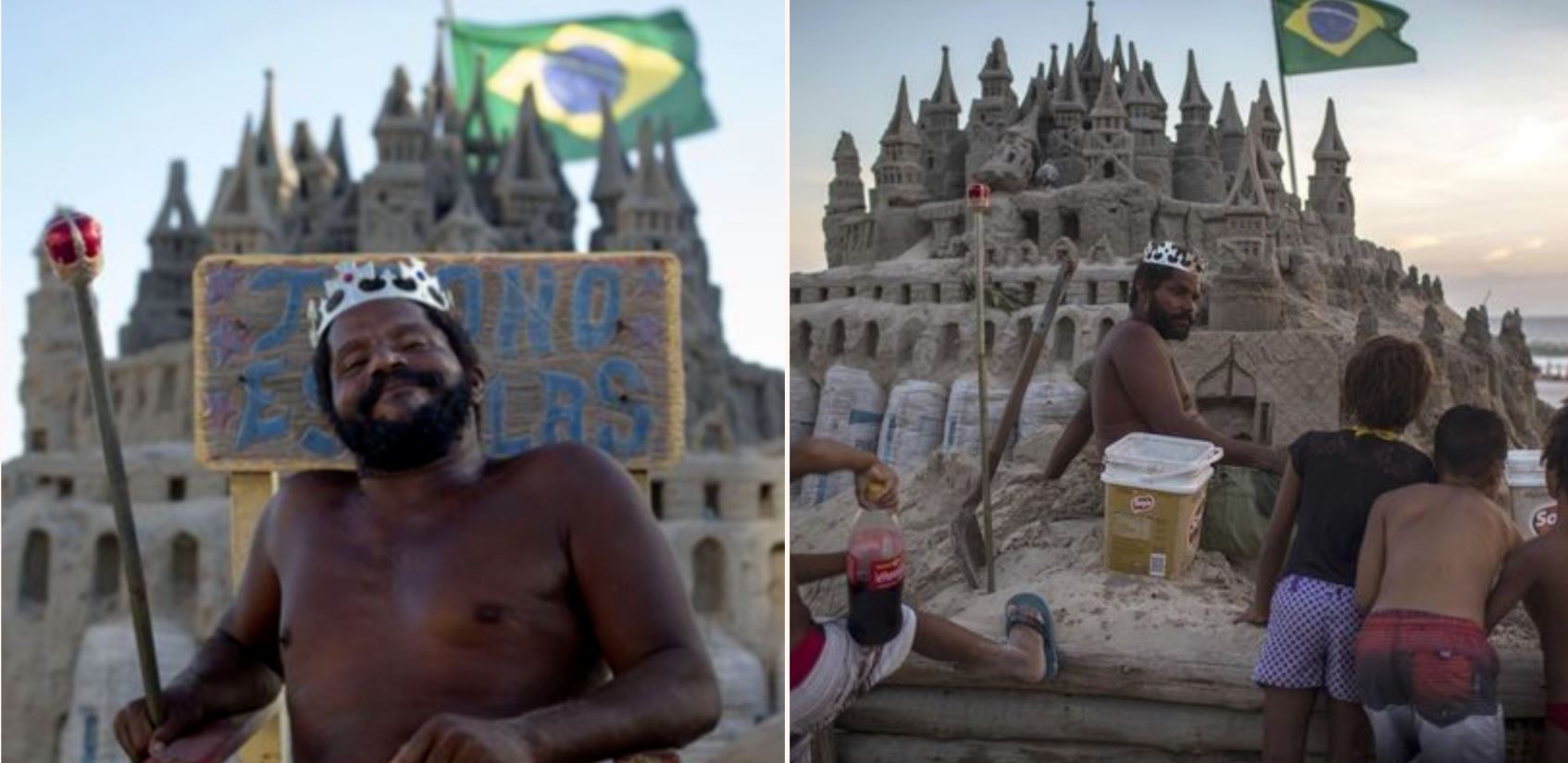 Bloke lives in a real-life sandcastle and avoids paying rent