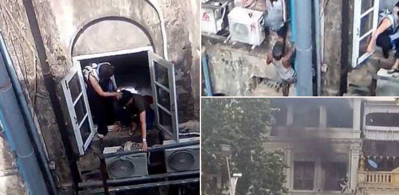 Real life Spiderman scales burning building to save trapped sheila