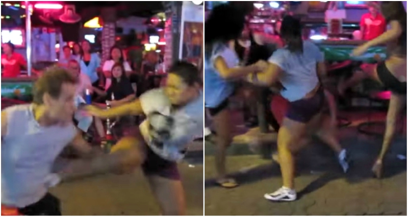 Tourist gropes the locals in Thailand – learns his lesson the hard way