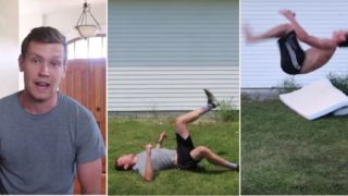 Legend bloke teaches himself to backflip in 6 hours