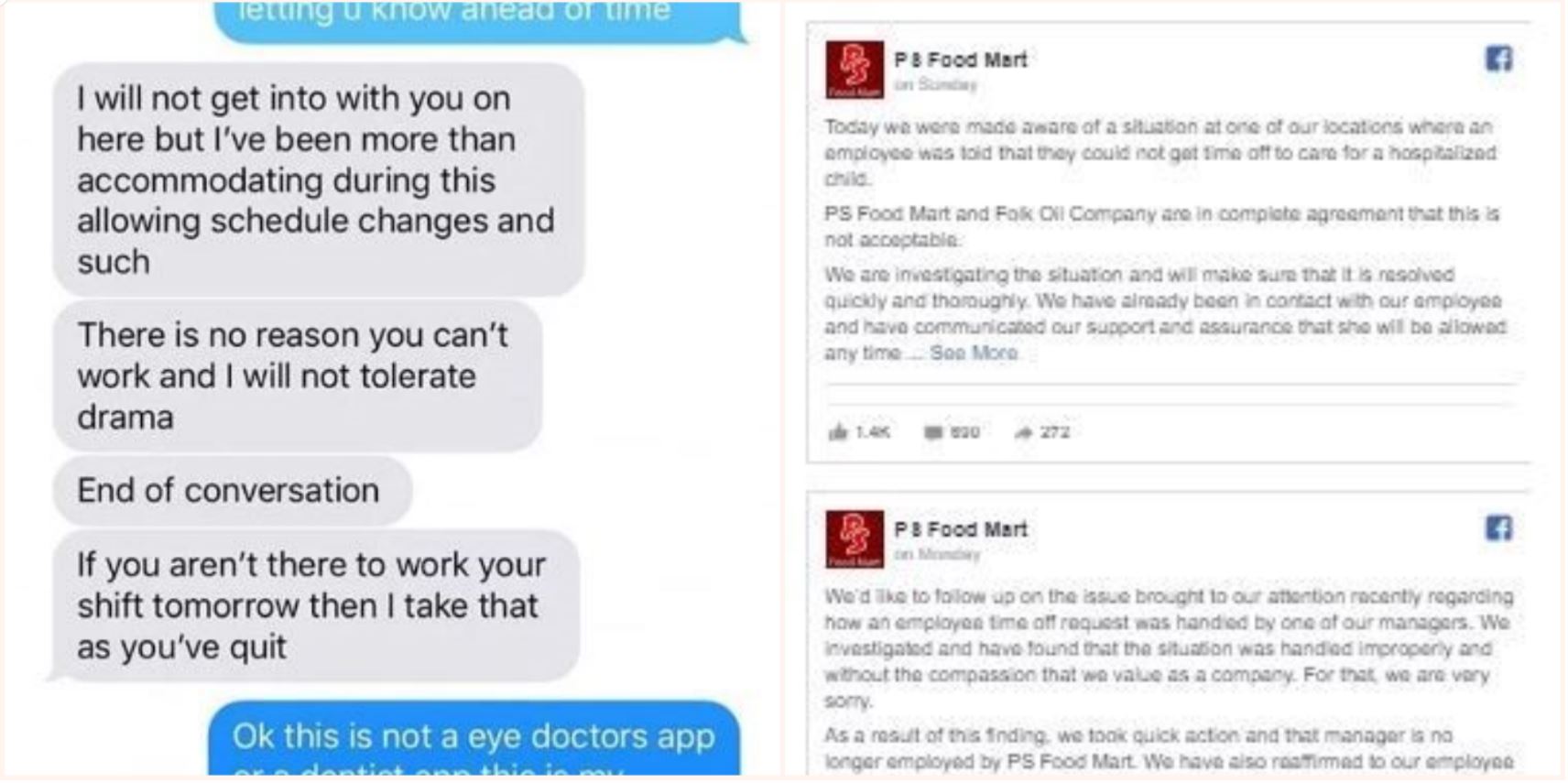 Manager sacked over cruel text messages to employee whose son was on life support