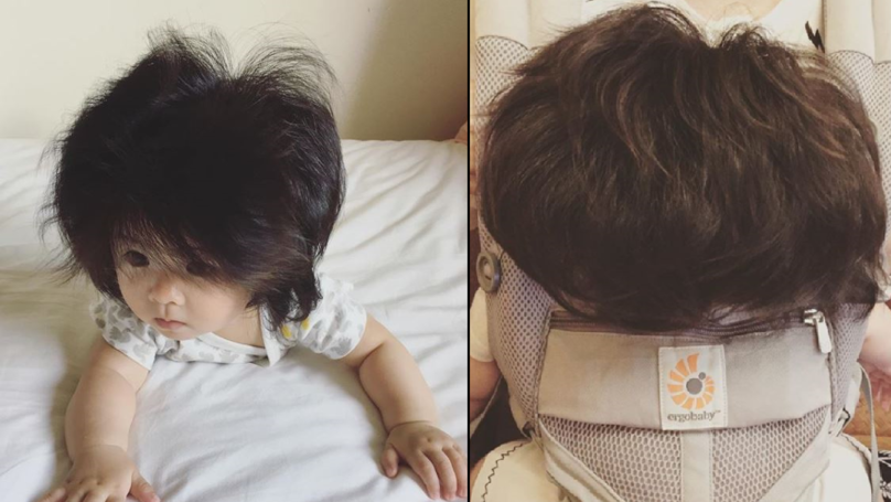 Seven month old baby has amassed 40,000 Instagram fans for her mop of hair