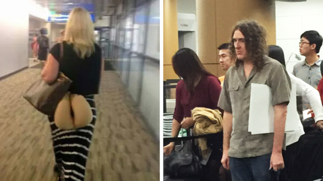 20+ times people had to look twice to understand what they were seeing at the airport