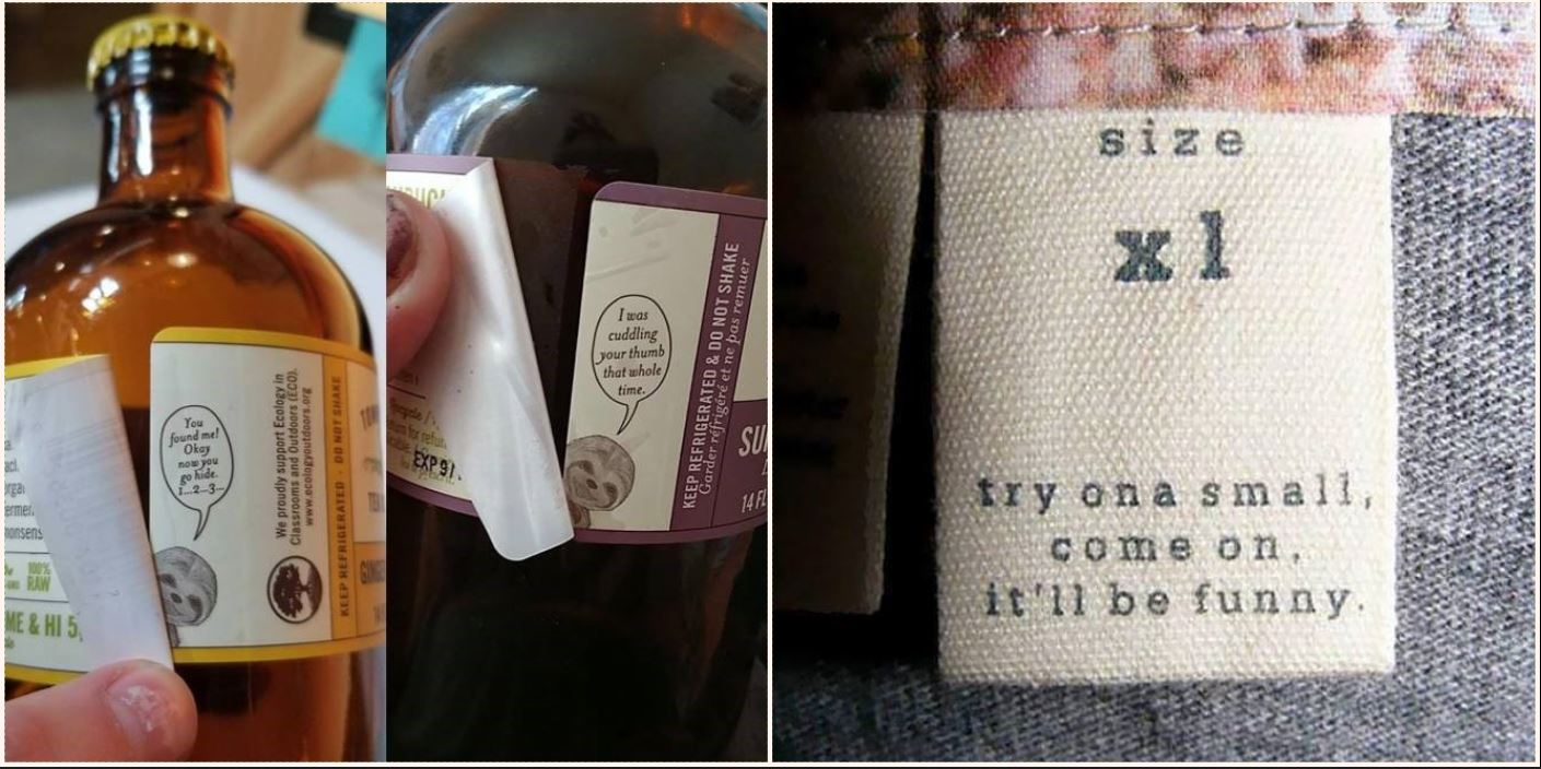 These hidden messages on common products are bloody awesome