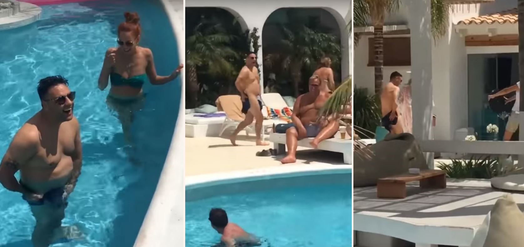 Bloke’s mates prank him with dissolvable swimming shorts while on holiday