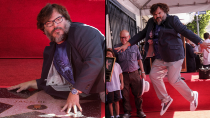 Jack Black’s celebration for receiving Hollywood star was brilliant