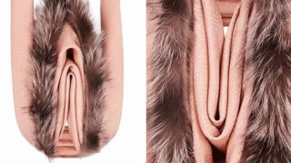 Pricey as f**k new Fendi scarf looks like a fur burger!