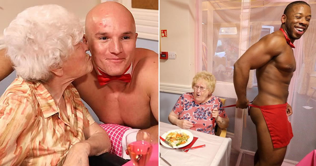 Nursing Home Hires Sexy Butlers As A Treat For The Old Birds