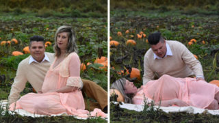 Check out this awesome couple’s alien chest-burster maternity shoot