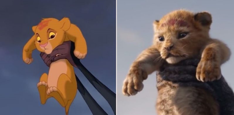 Somebody has compared The Lion King 2019 to the 1994 animation side by side