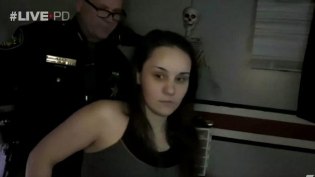 Sheila gets arrested on live TV while watching porn
