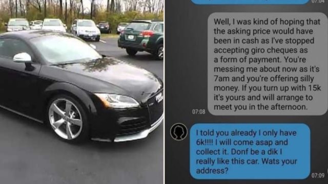 Troll tries to buy Audi on the cheap, gets way more than bargained for