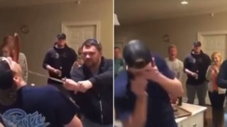 Drunk bloke lets “ninja” slice sausage in his mouth with sword, backfires terribly