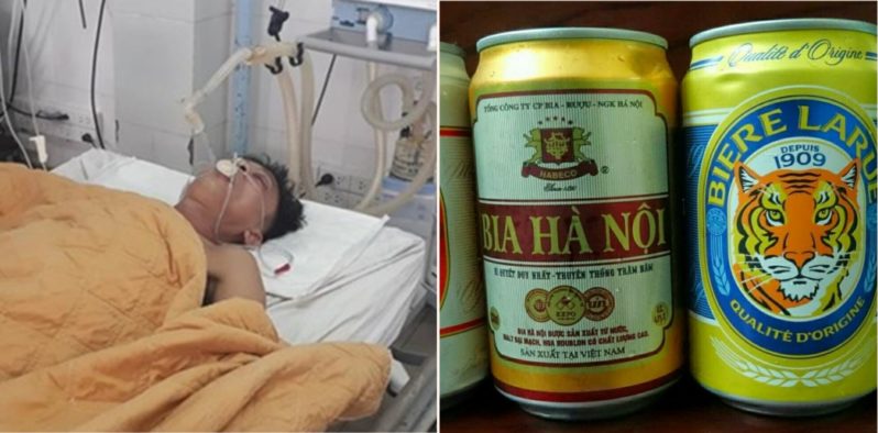 Bloke has 15 beers pumped into his stomach in order to save his life