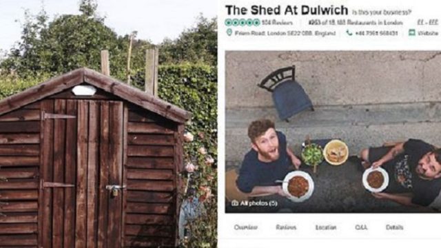 “I made my shed the top rated restaurant on Trip Advisor”