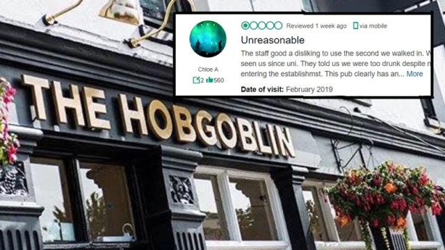 Pub leaves savage response to one-star Trip Advisor review