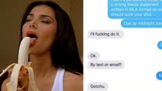 Sheila demands persuasive essay for her BJ services, bloke writes the mother of all essays