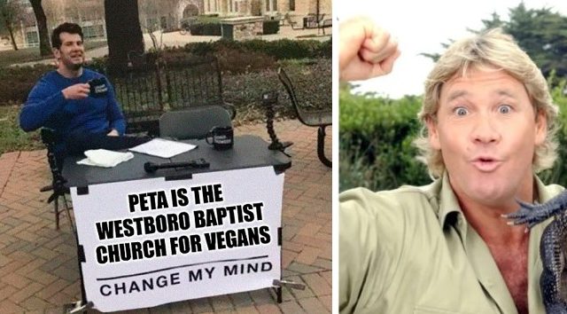 Turns out the entire f***en Internet is outraged by PETA’s scummy attack on Steve Irwin