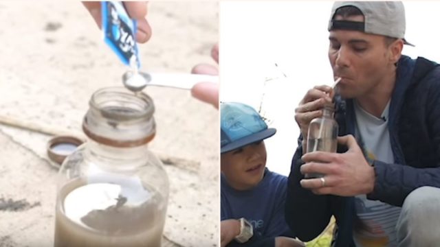The bloke who made the glitter-bomb has now helped clean undrinkable water