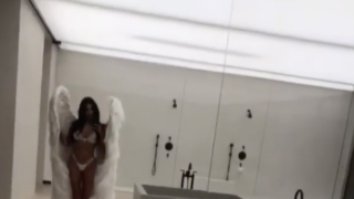 Kim Kardashian and Kanye West’s house looks like something out of a bloody horror film
