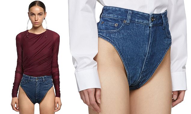 Designer fashion label taking the piss with $470 denim shorts that look like undies