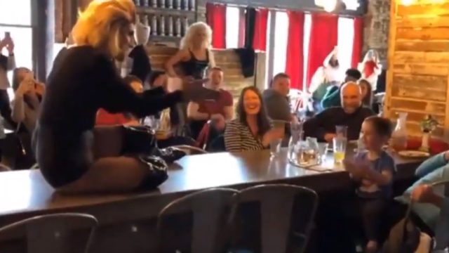 Drag queen makes toddler’s day by rocking “Baby Shark”