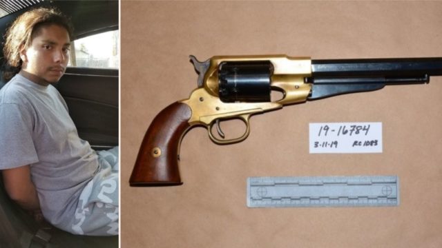 ‘Gangster’ arrested with ancient gun from 1858 gets roasted by the internet