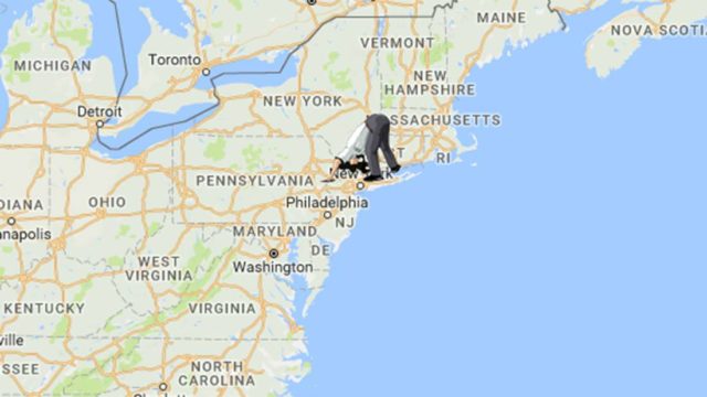 This interactive map shows where you’d end up if you dug through the earth