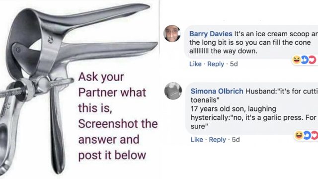 Viral post shows that 99% of blokes have no f***en clue what a speculum is
