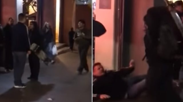 Fully grown bloke who laid hands on skater kids gets f***en dealt with