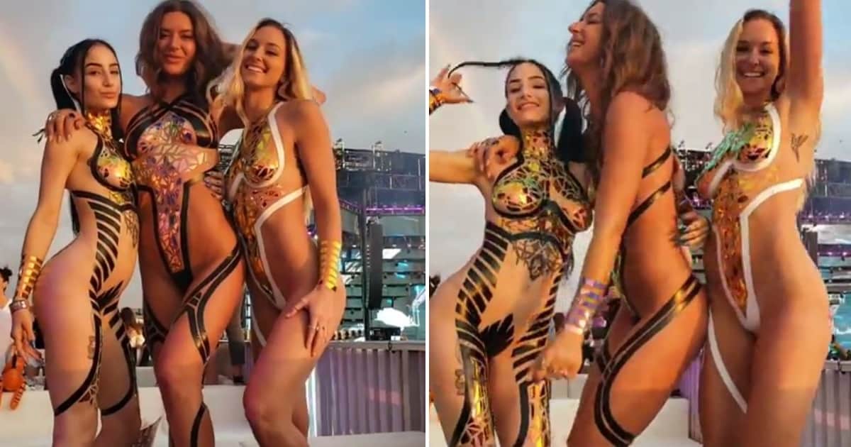 Models are wearing nothing but duct tape at festival in new trend