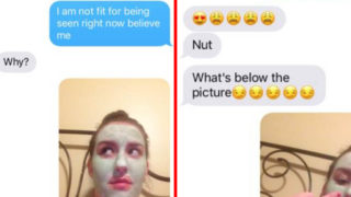 Sheila takes the piss and strings desperate bloke along after he asked her to sendnudes