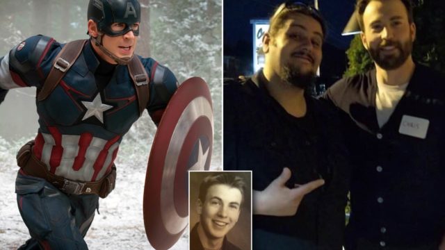 Chris ‘Captain America’ Evans rocked up to his high school reunion like a boss