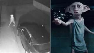 Sheila posts CCTV video showing ‘Dobby’ looking creature in her driveway